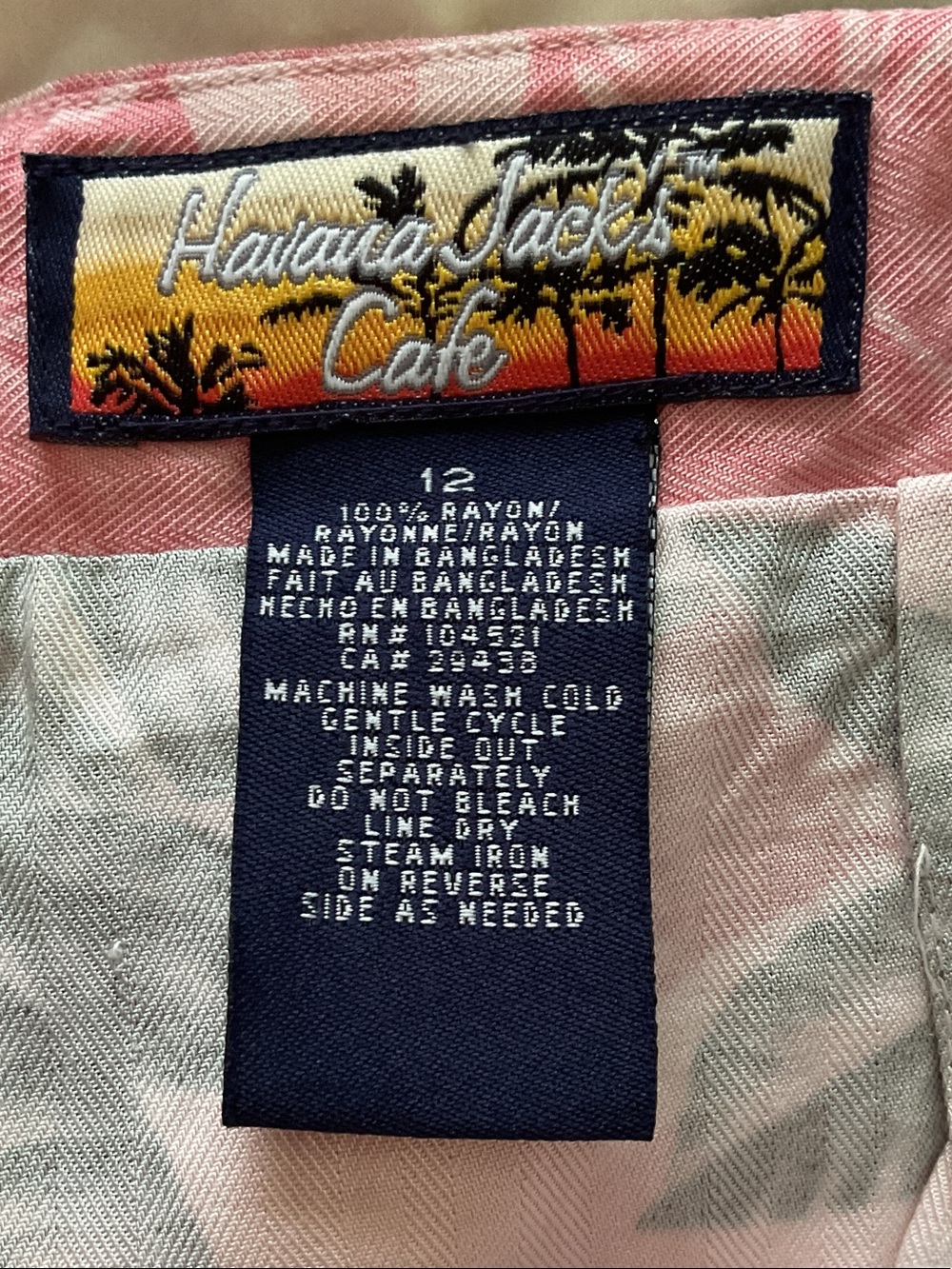 Women’s Pink Floral Skort - Tropical Print Size 12 - Picture 6 of 8